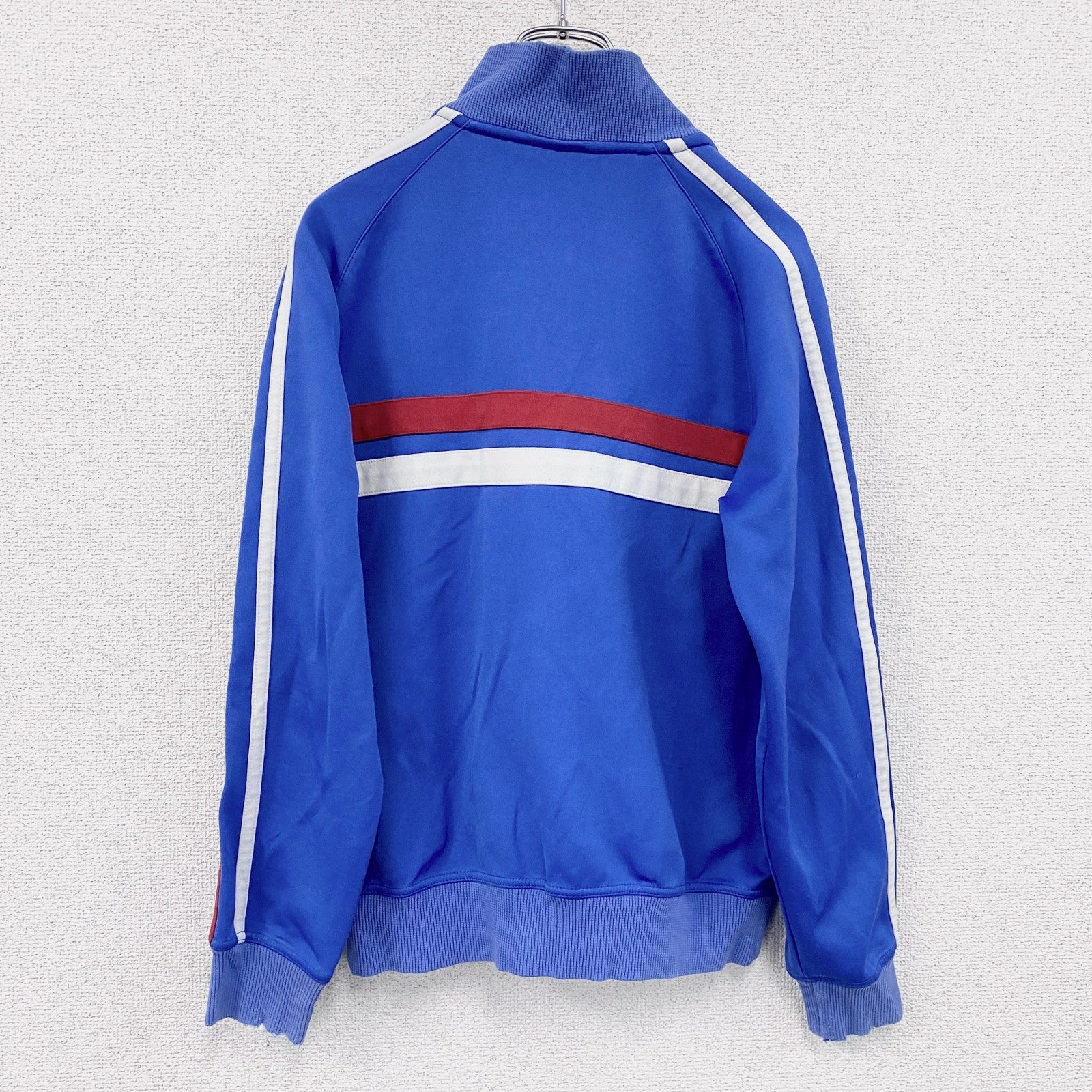 ～00s　ellesse　エレッセ　トラックジャケット/ジャージ　ヴィンテージ　青　ブルー　Sサイズ　古着