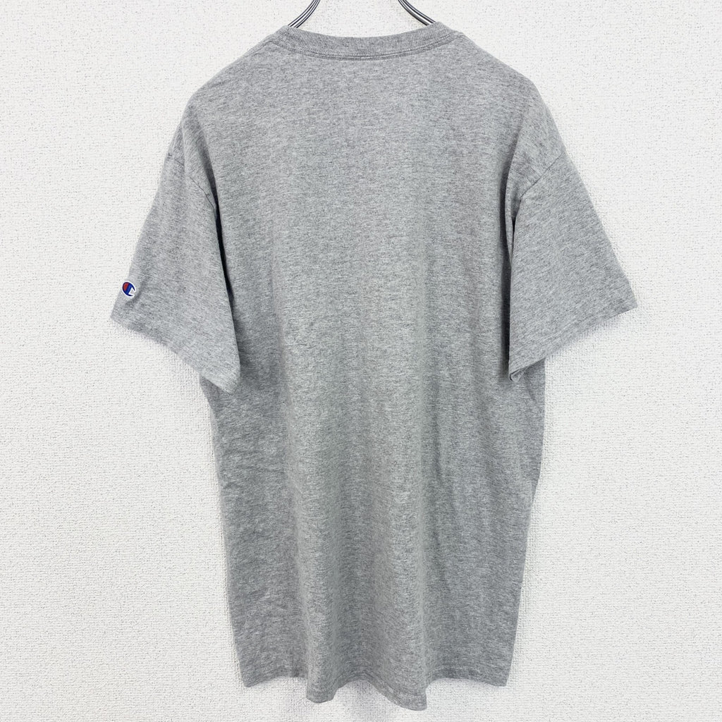 Champion　チャンピオン　半袖クルーネックプリントＴシャツ　シアトル　サッカー　グレー　灰色　Lサイズ　古着