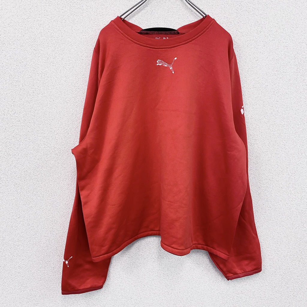 PUMA　プーマ　スウェット/トレーナー　赤　レッド　XLサイズ　古着