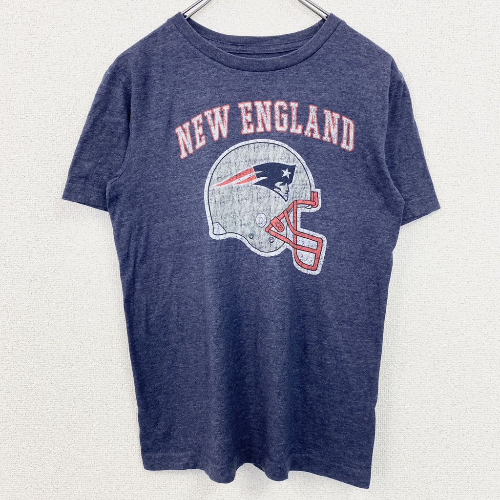 NFL　メキシコ製　半袖プリントＴシャツ　ニューイングランドペイトリオッツ　フットボール　ネイビー　紺　XLサイズ　古着