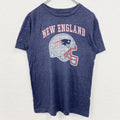 NFL　メキシコ製　半袖プリントＴシャツ　ニューイングランドペイトリオッツ　フットボール　ネイビー　紺　XLサイズ　古着