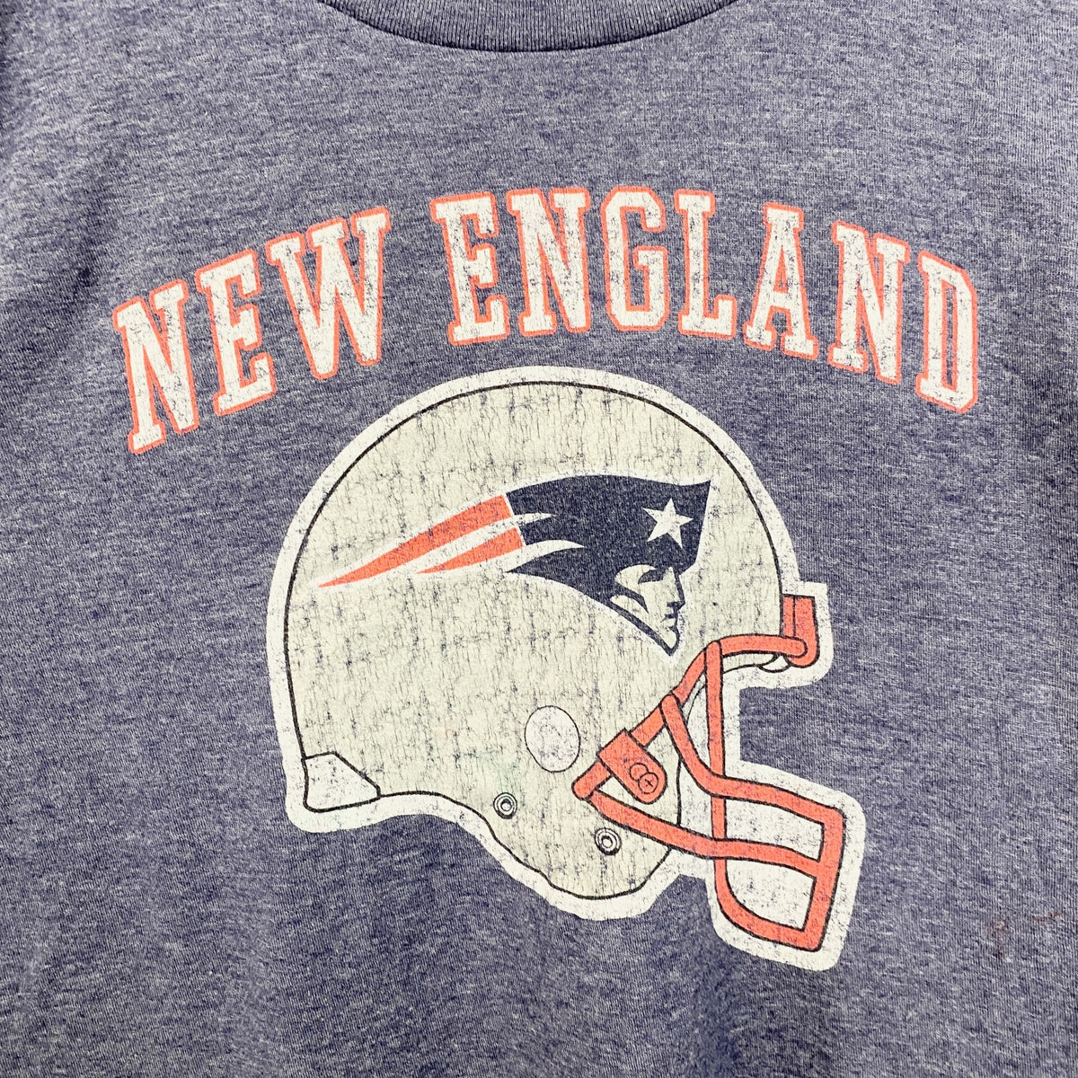 NFL　メキシコ製　半袖プリントＴシャツ　ニューイングランドペイトリオッツ　フットボール　ネイビー　紺　XLサイズ　古着