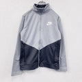 NIKE　ナイキ　トラックジャケット/ジャージ　デカロゴ　灰色　グレー　Lサイズ　古着