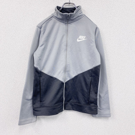 NIKE　ナイキ　トラックジャケット/ジャージ　デカロゴ　灰色　グレー　Lサイズ