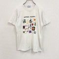 ～00s　HONG KONG　香港　半袖プリントTシャツ　スーベニアT　デカロゴ　ヴィンテージ　白　ホワイト　古着