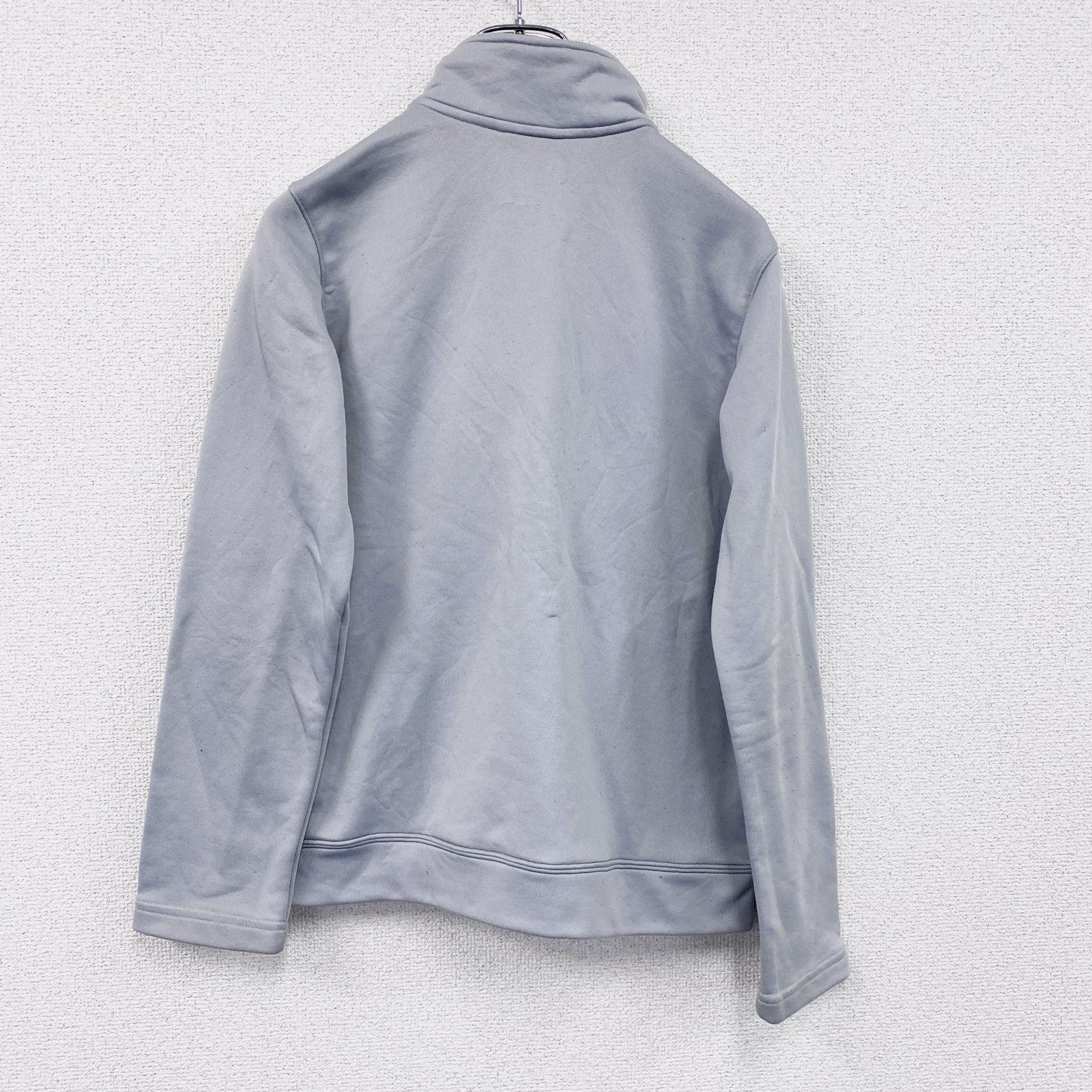 NIKE　ナイキ　トラックジャケット/ジャージ　デカロゴ　灰色　グレー　Lサイズ　古着