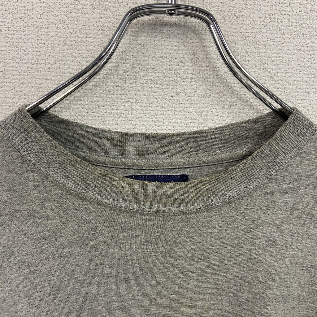 90s～　MEOSHE　メオーシェ　半袖プリントTシャツ　USA製　シングルステッチ　ヴィンテージ　灰色　グレー　Lサイズ カットソー メンズ 古着