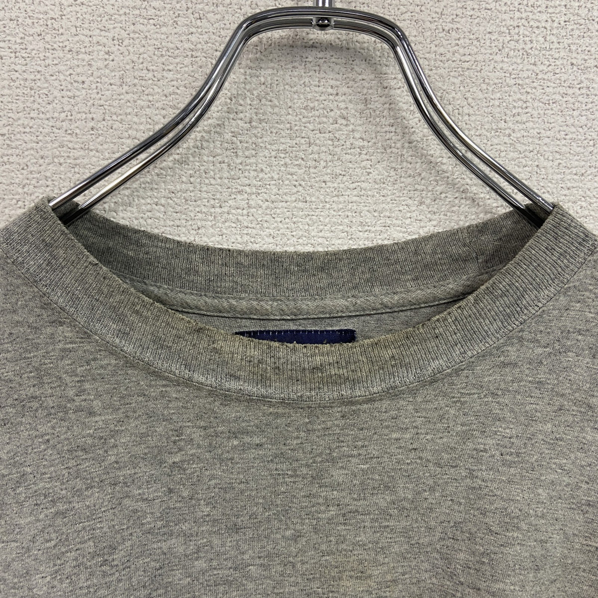 90s～　MEOSHE　メオーシェ　半袖プリントTシャツ　USA製　シングルステッチ　ヴィンテージ　灰色　グレー　Lサイズ カットソー メンズ 古着