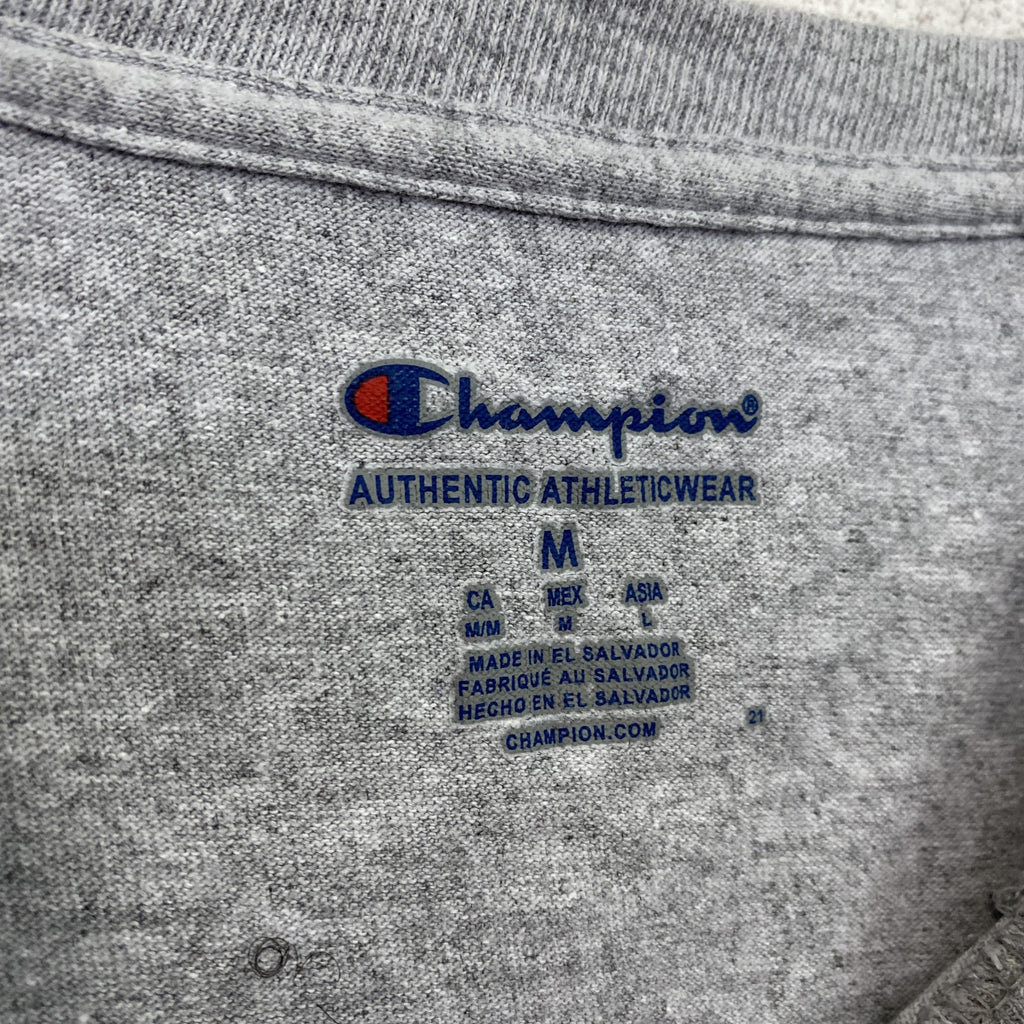 Champion　チャンピオン　半袖カレッジプリントＴシャツ　バージニア州立大学　グレー　灰色　Mサイズ　古着