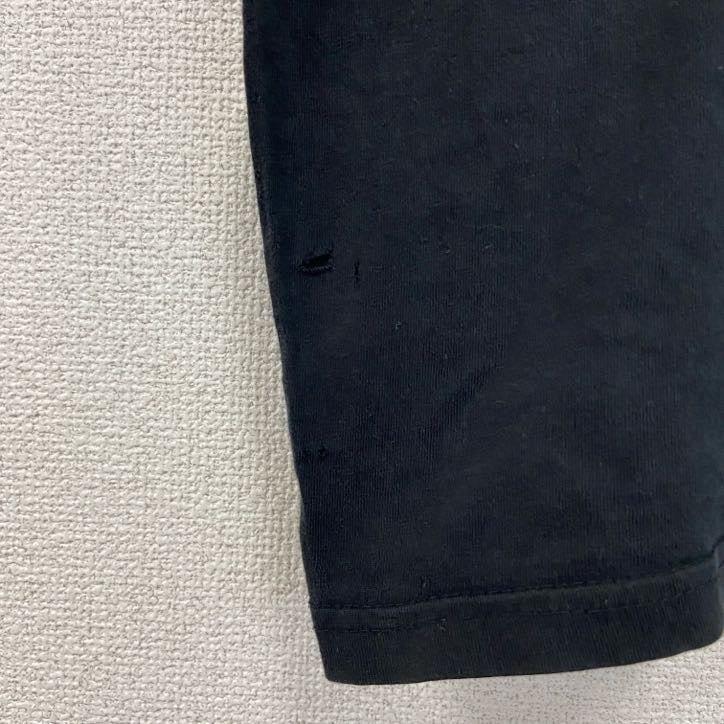 B&C　半袖プリントTシャツ　F.K.S.　英字プリント　黒　ブラック　2XLサイズ　古着