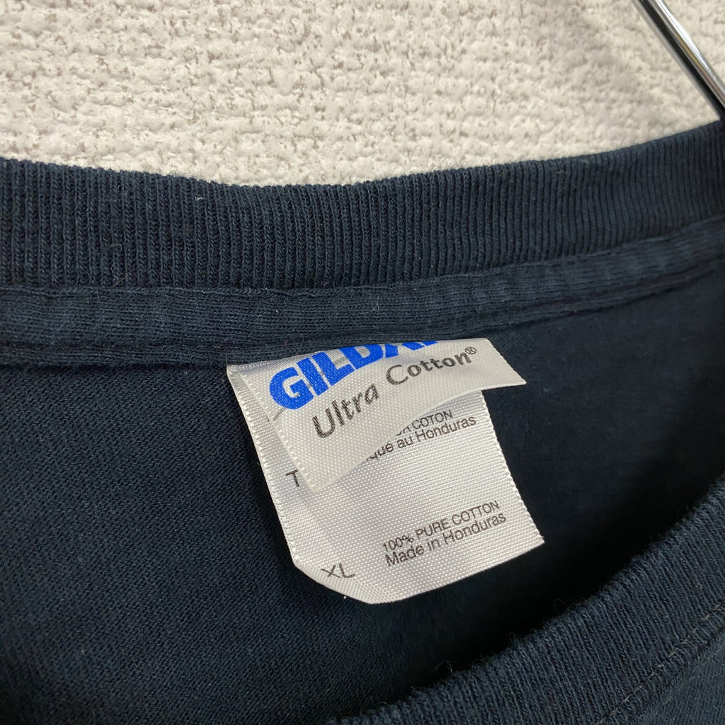 00s　GILDAN　ギルダン　半袖プリントTシャツ　ヴィンテージ　海賊　紺　ネイビー　XLサイズ　古着