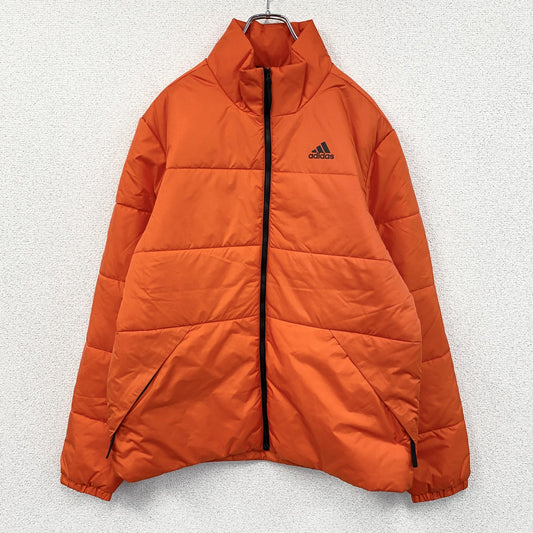 　adidas　アディダス　BOSスリーストライプスインシュレーションジャケット　中綿入り　オレンジ　Oサイズ