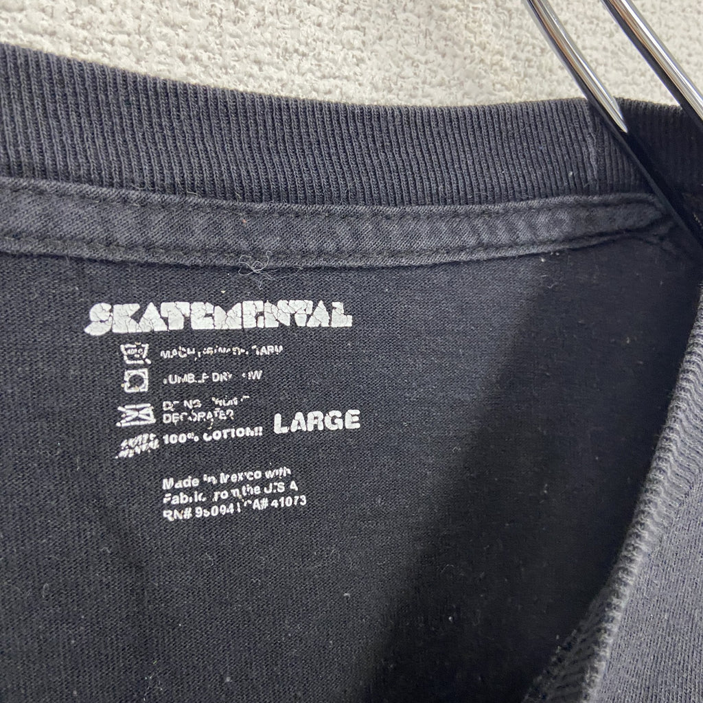 SKATEMENATAL　ドンキーコング　任天堂　半袖キャラクターTシャツ　黒　ブラック　Lサイズ　古着