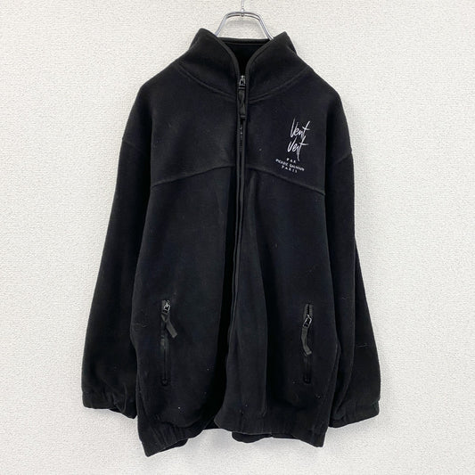 Pierre Balmain　ピエールバルマン　Vant Vert　ヴァンヴェール　フルジップフリースジャケット　黒　ブラック　Mサイズ