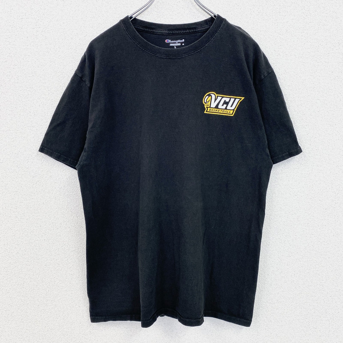 Champion　チャンピオン　半袖カレッジプリントＴシャツ　バスケットボール　大学　黒　ブラック　Lサイズ　古着
