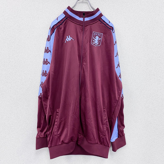 Kappa　カッパ　GARA　AVFC　トラックジャケット/ジャージ　刺繍ロゴ　ワインレッド　4XLサイズ