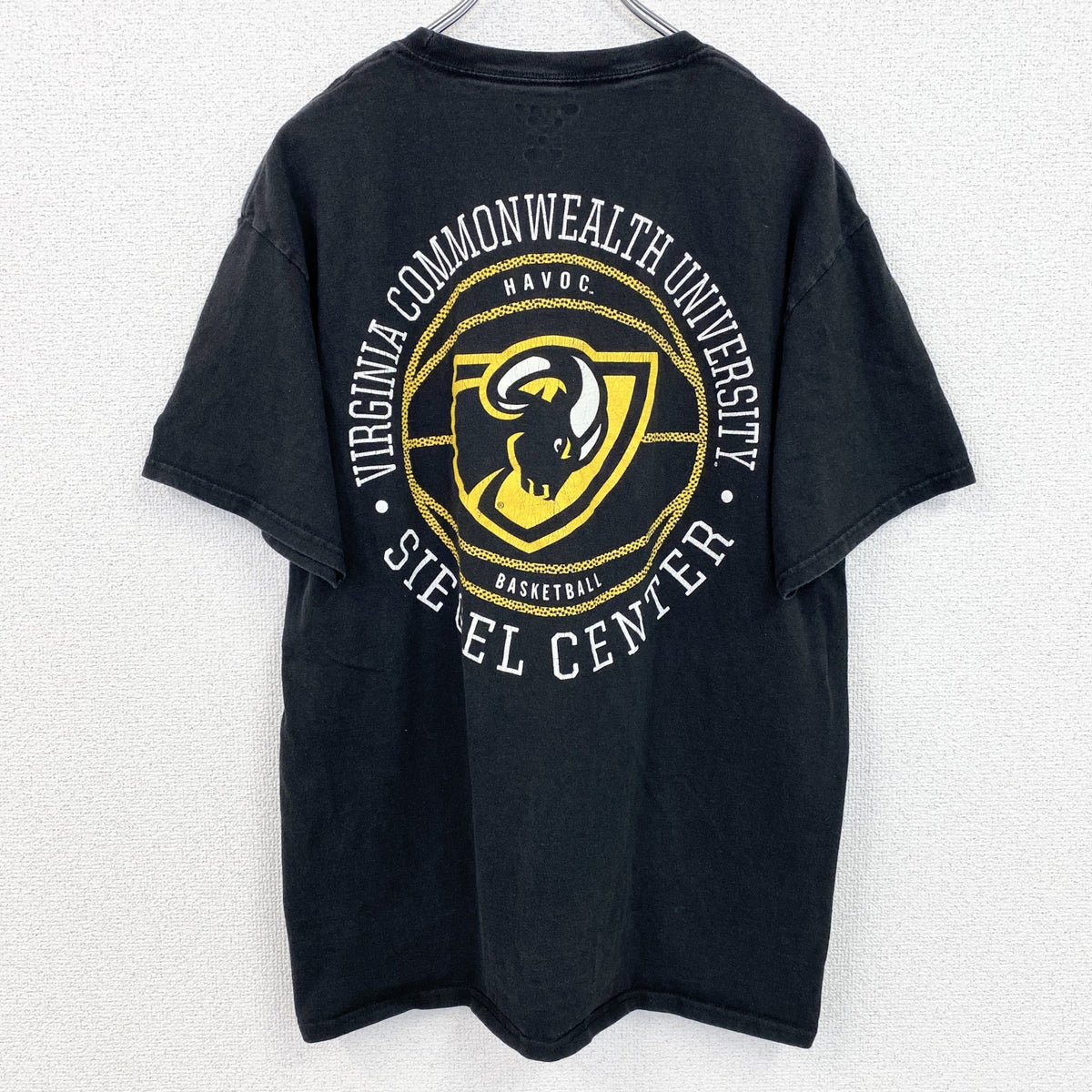 Champion　チャンピオン　半袖カレッジプリントＴシャツ　バスケットボール　大学　黒　ブラック　Lサイズ　古着