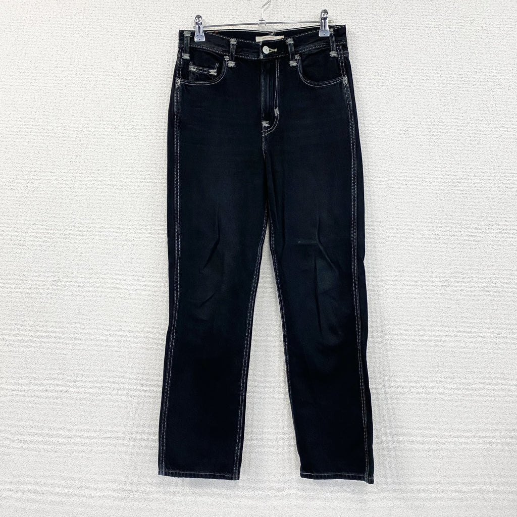 Levi’s RED　リーバイスレッド　LOOSE STRAIGHT　デニムパンツ/ジーンズ　黒　ブラック　24サイズ　古着
