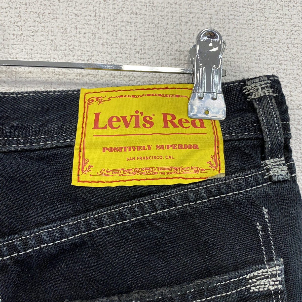 Levi’s RED　リーバイスレッド　LOOSE STRAIGHT　デニムパンツ/ジーンズ　黒　ブラック　24サイズ　古着