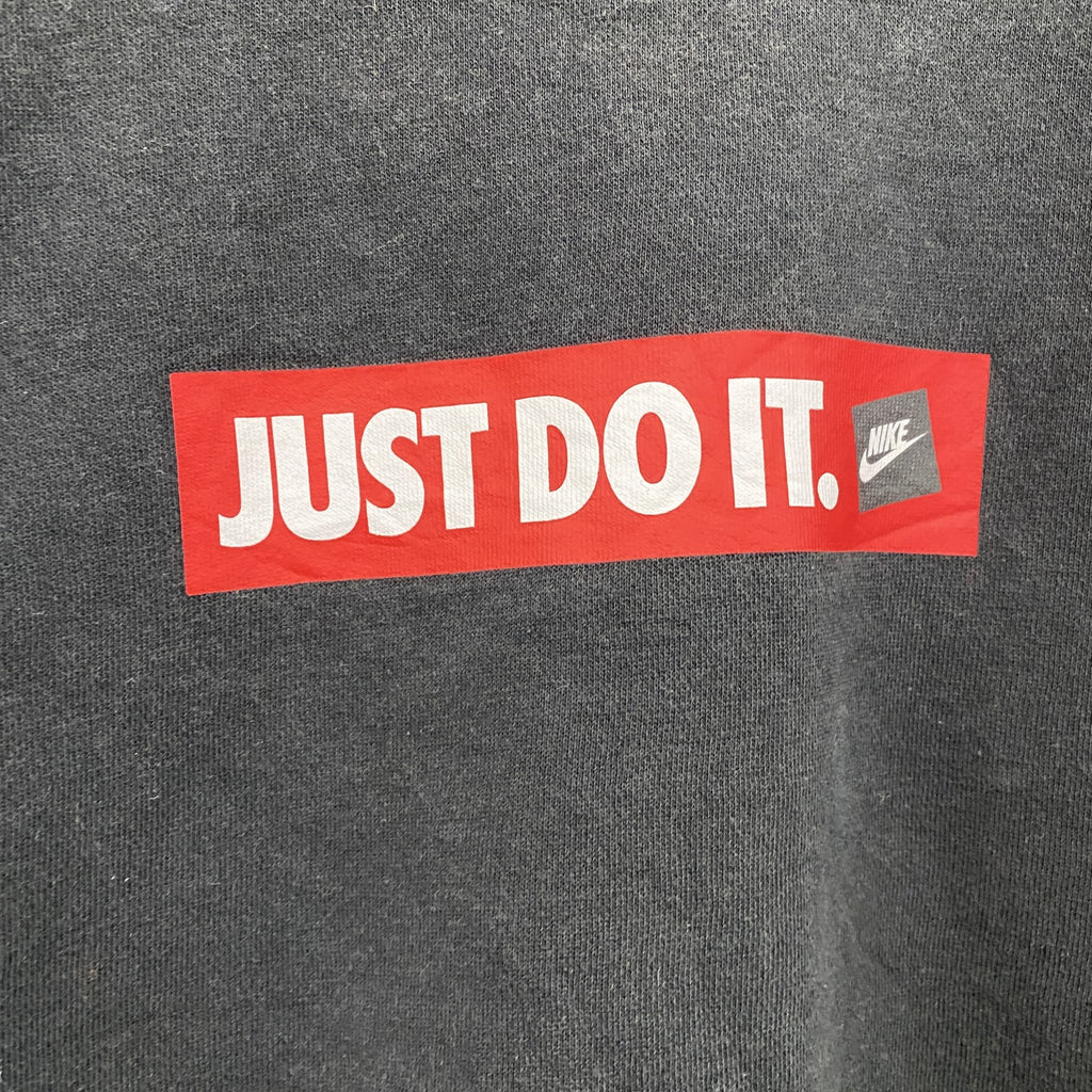 NIKE　ナイキ　スウェット/トレーナー　JUST DO IT　黒　ブラック　Sサイズ　古着