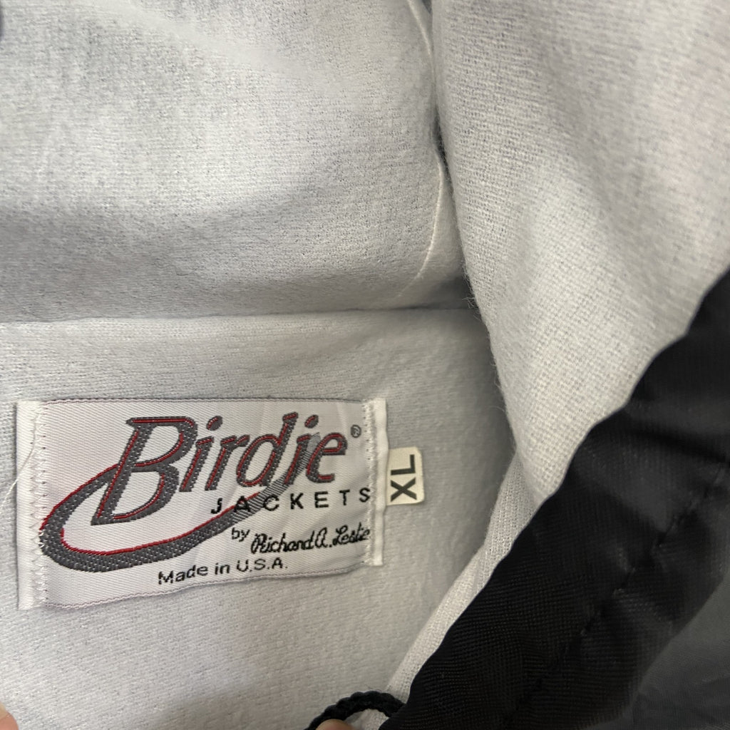 80s～　Birdie　アノラックパーカー　ワッペン　星条旗　ヴィンテージ　黒　ブラック　XLサイズ　古着