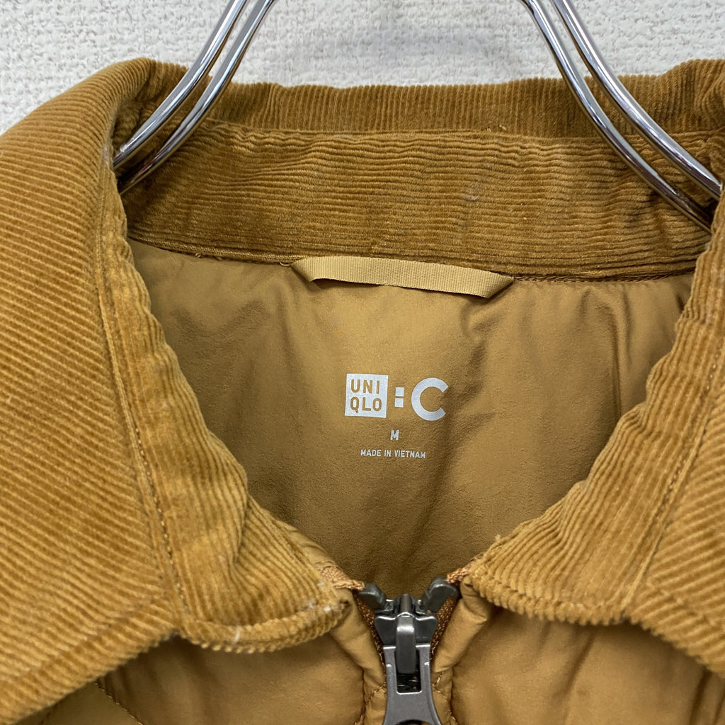 UNIQLO C　ユニクロ シー　パフテックブルゾン　キルティングジャケット　中綿入り　茶色　ブラウン　Mサイズ　古着