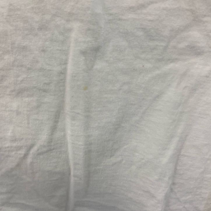 Adidas　アディダス　半袖カレッジプリントTシャツ　クルーネック　カソリックセントラル　ホワイト　XLサイズ　古着