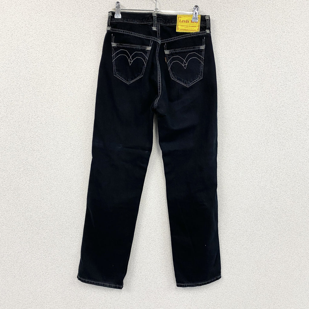 Levi’s RED　リーバイスレッド　LOOSE STRAIGHT　デニムパンツ/ジーンズ　黒　ブラック　24サイズ　古着