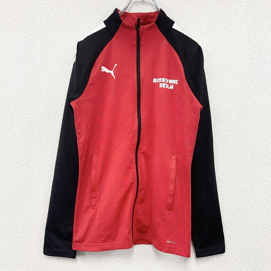 PUMA　プーマ　トラックジャケット/ジャージ　デカロゴ　赤　レッド　XSサイズ