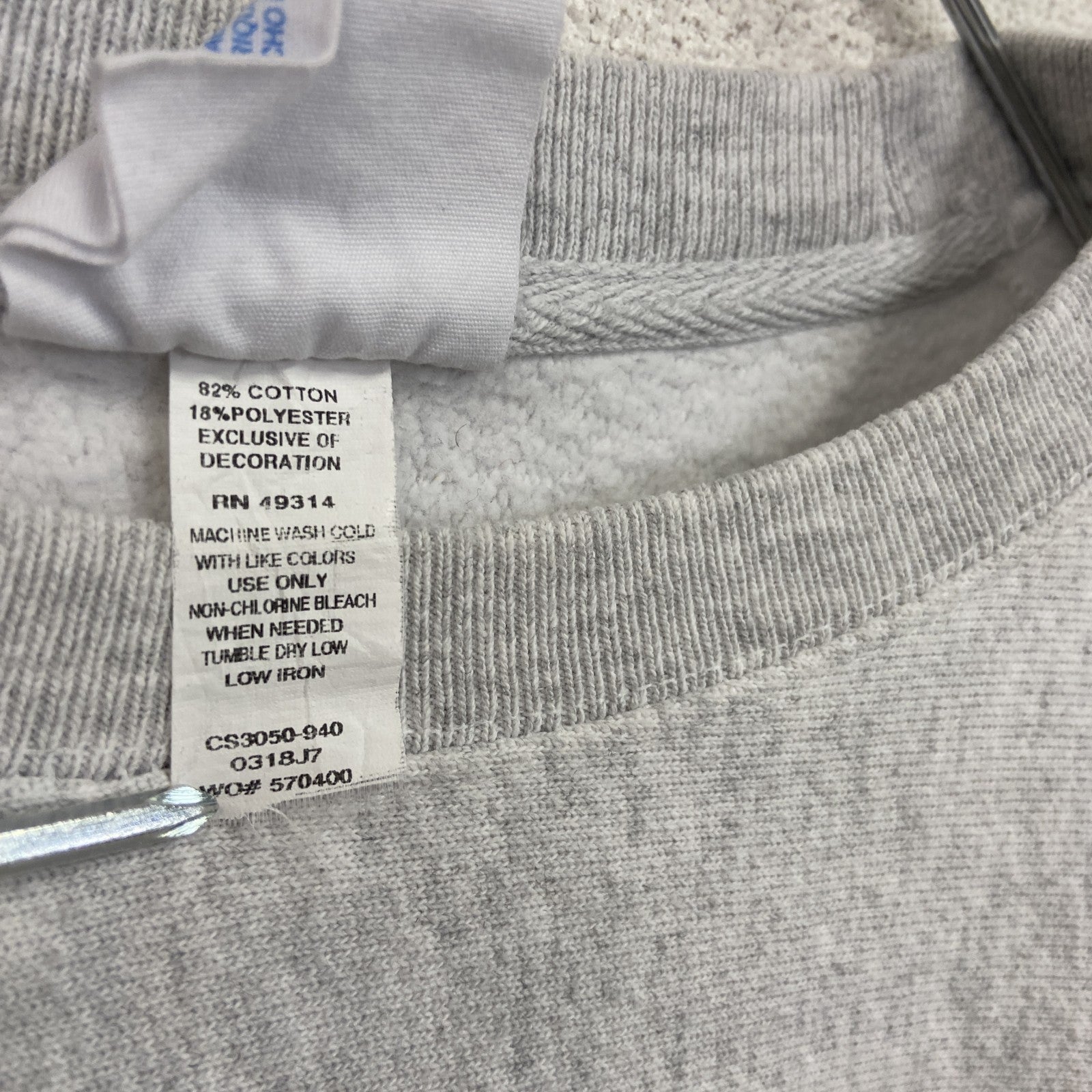 Champion　チャンピオン　リバースウィーブ　スウェット/トレーナー　カレッジロゴ　霜降グレー　Mサイズ　古着