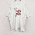 00s　GILDAN　ギルダン　半袖プリントTシャツ　エロT　クルーネック　ヴィンテージ　白　ホワイト　2XLサイズ　古着