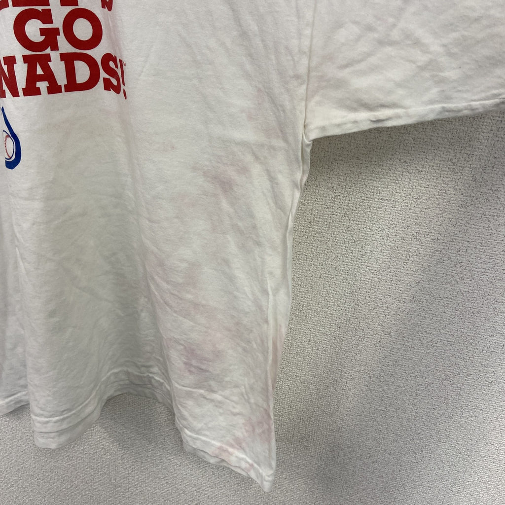00s　GILDAN　ギルダン　半袖プリントTシャツ　エロT　クルーネック　ヴィンテージ　白　ホワイト　2XLサイズ　古着
