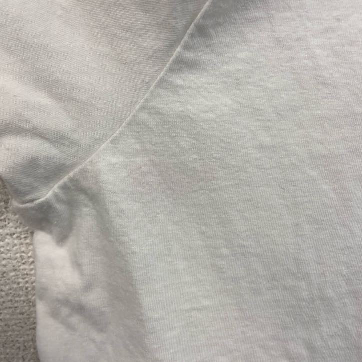 Adidas　アディダス　半袖カレッジプリントTシャツ　クルーネック　カソリックセントラル　ホワイト　XLサイズ　古着