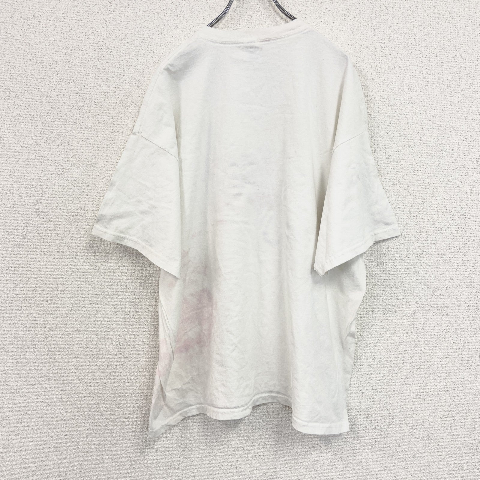 00s　GILDAN　ギルダン　半袖プリントTシャツ　エロT　クルーネック　ヴィンテージ　白　ホワイト　2XLサイズ　古着
