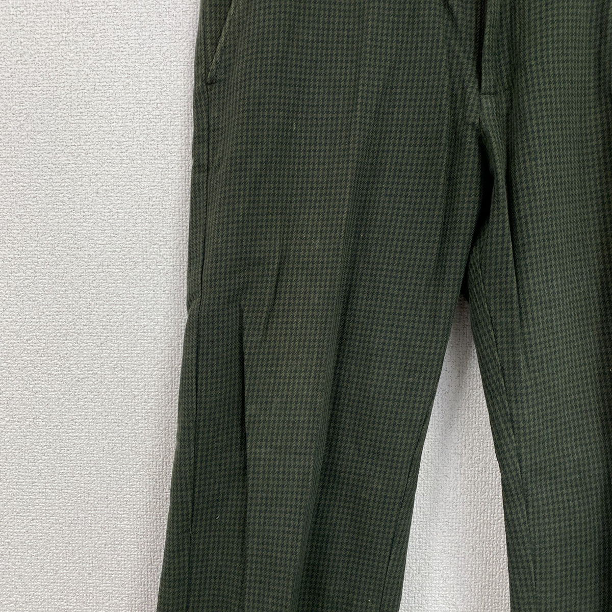 Dickies　ディッキーズ　チノパン　ワークパンツ　千鳥格子　緑　グリーン　32サイズ　古着