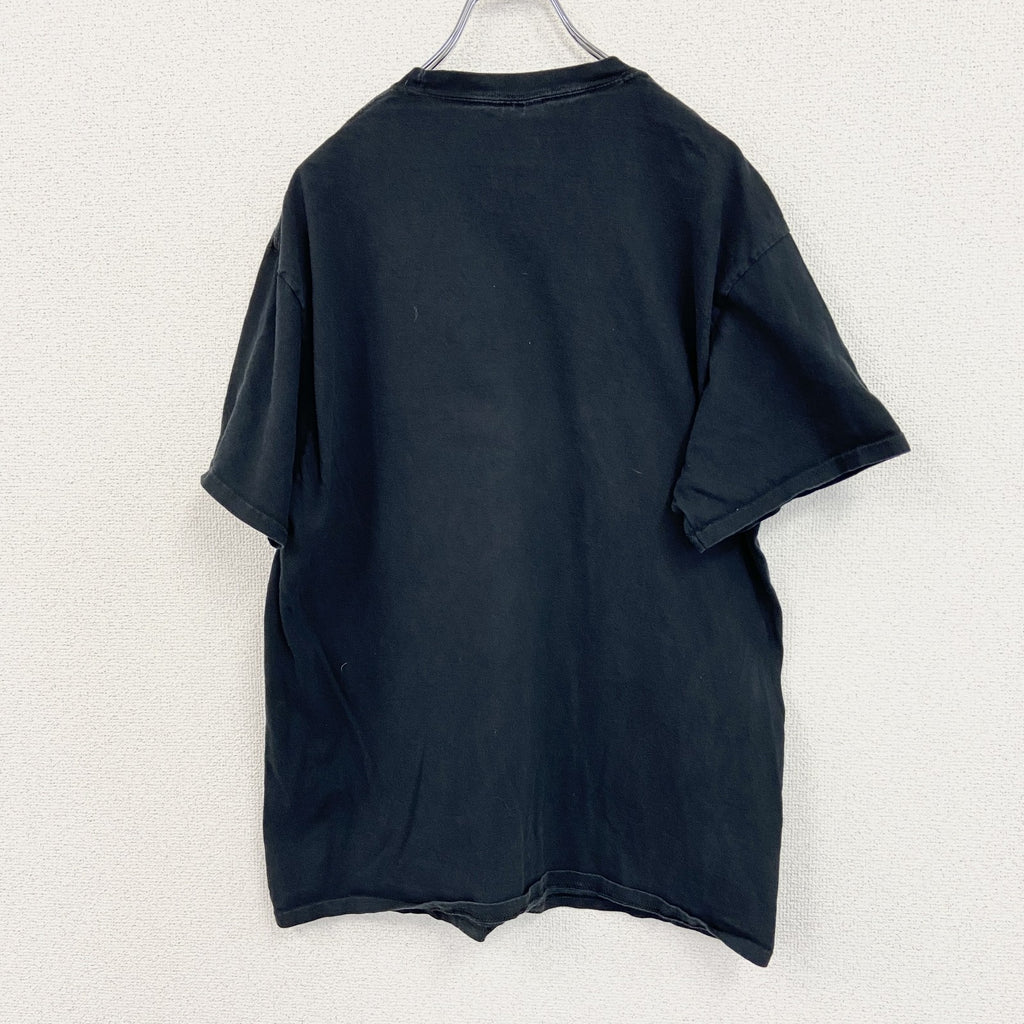 PORT&COMOANY　半袖フィットネスプリントTシャツ　ジムT　ANYTIME　エニタイム　黒　ブラック　Lサイズ　古着