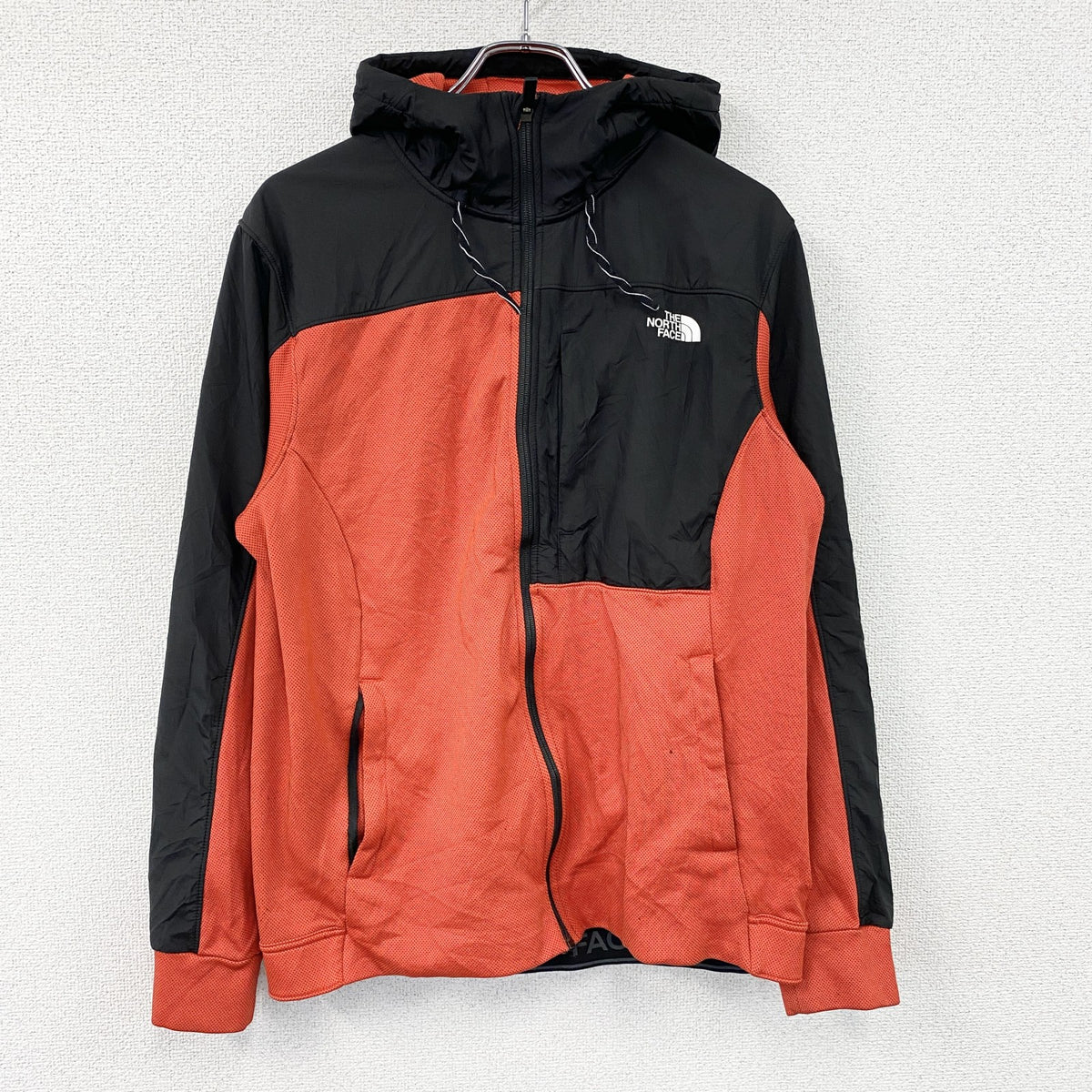 THE NORTH FACE　ザ・ノースフェイス　フルジップジャケット　フーディー　赤　レッド　Lサイズ　古着