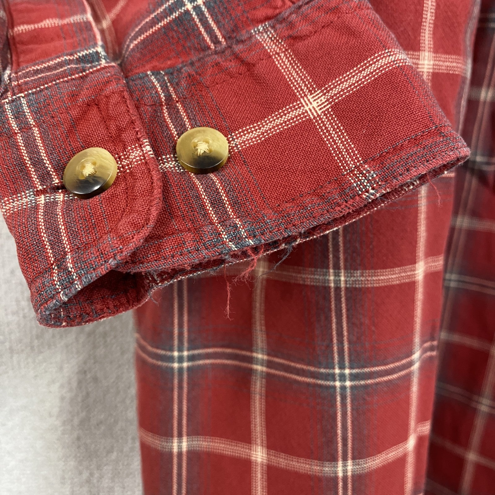 L.L.Bean　エルエルビーン　長袖シャツ　チェック柄　赤　レッド　Mサイズ　古着