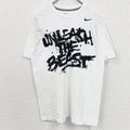 NIKE　ナイキ　メキシコ製　半袖英語プリントＴシャツ　クルーネック　白　ホワイト　Mサイズ　古着