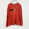 90s　MICHIKO LONDON KOSHINO　コシノミチコ　ミチコロンドン　長袖Tシャツ　赤　レッド　　ヴィンテージ　古着
