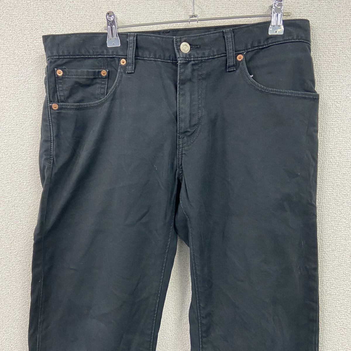 Levi's　リーバイス　502　デニムパンツ/ジーンズ　ジップフライ　黒　ブラック　W33サイズ　古着