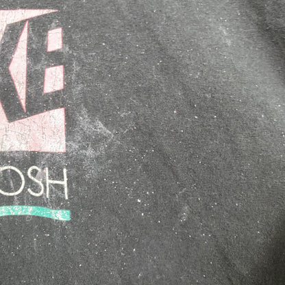 古着 used　NIKE　ナイキ　半袖ロゴプリントＴシャツ　クルーネック　SWOOSH　黒　ブラック　Lサイズ