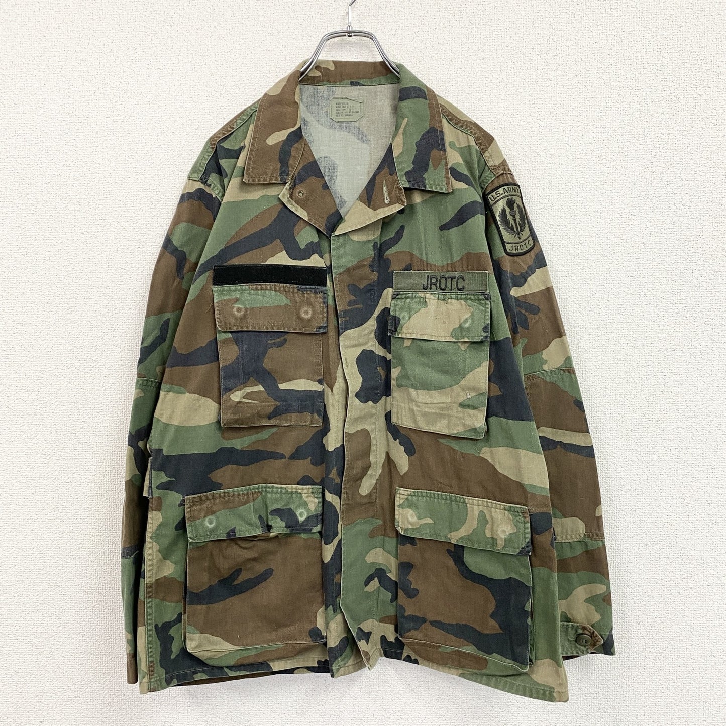 ハンティングシャツジャケット　ヴィンテージ　カモフラージュ　迷彩柄　