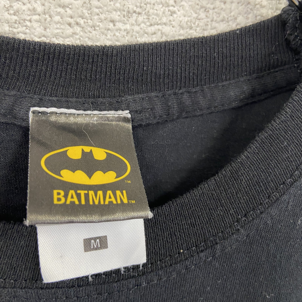 FRUIT OF THE LOOM　バットマン　ハーレイクイン　半袖アニメTシャツ　DCコミックス　黒　ブラック　Mサイズ　古着