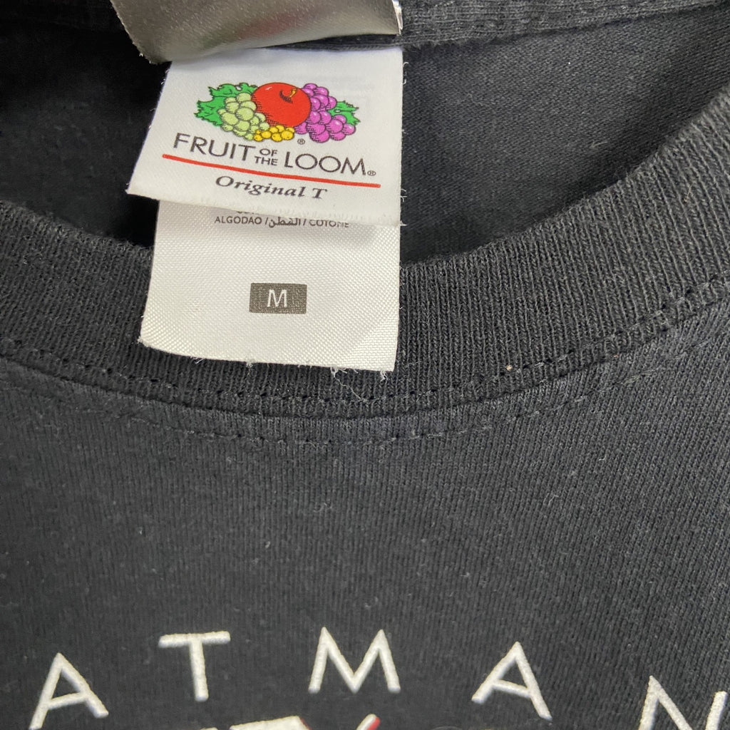 FRUIT OF THE LOOM　バットマン　ハーレイクイン　半袖アニメTシャツ　DCコミックス　黒　ブラック　Mサイズ　古着
