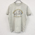 WEEKDAY　ウイークデイ　半袖プリントTシャツ　アーチプリント　ベージュ　Sサイズ カットソー メンズ コットン 古着