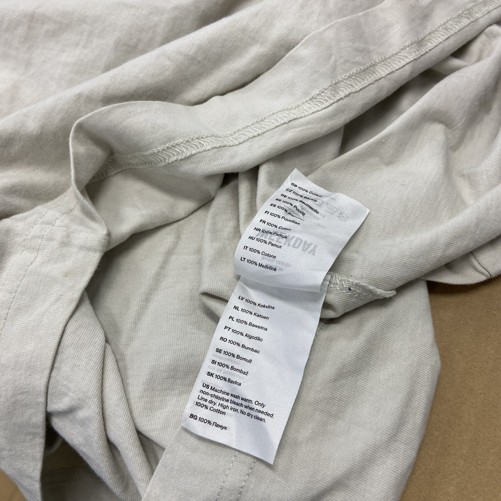 WEEKDAY　ウイークデイ　半袖プリントTシャツ　アーチプリント　ベージュ　Sサイズ カットソー メンズ コットン 古着