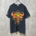 GILDAN ギルダン　FILIPINO HERITAGE　半袖プリントTシャツ　レトロデザイン　黒　ブラック　古着