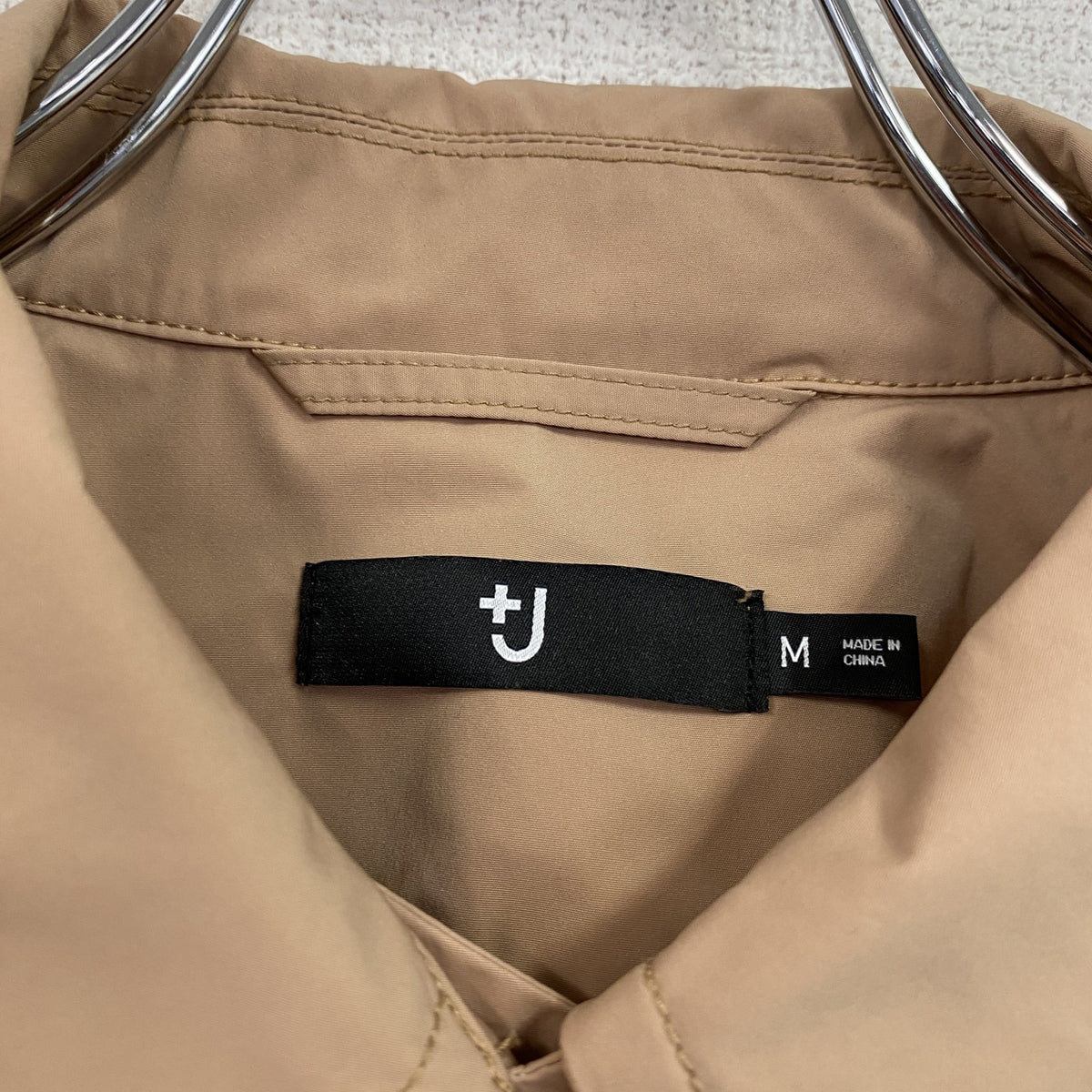UNIQLO　ユニクロ　＋J　プラスジェイ　オーバーサイズライトジャケット　ベージュ　Mサイズ　古着