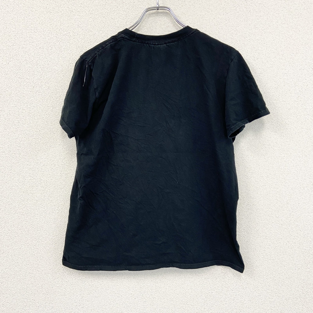 GILDAN　ギルダン　DCコミックス　半袖アニメプリントTシャツ　superhero　黒　ブラック　Lサイズ　古着